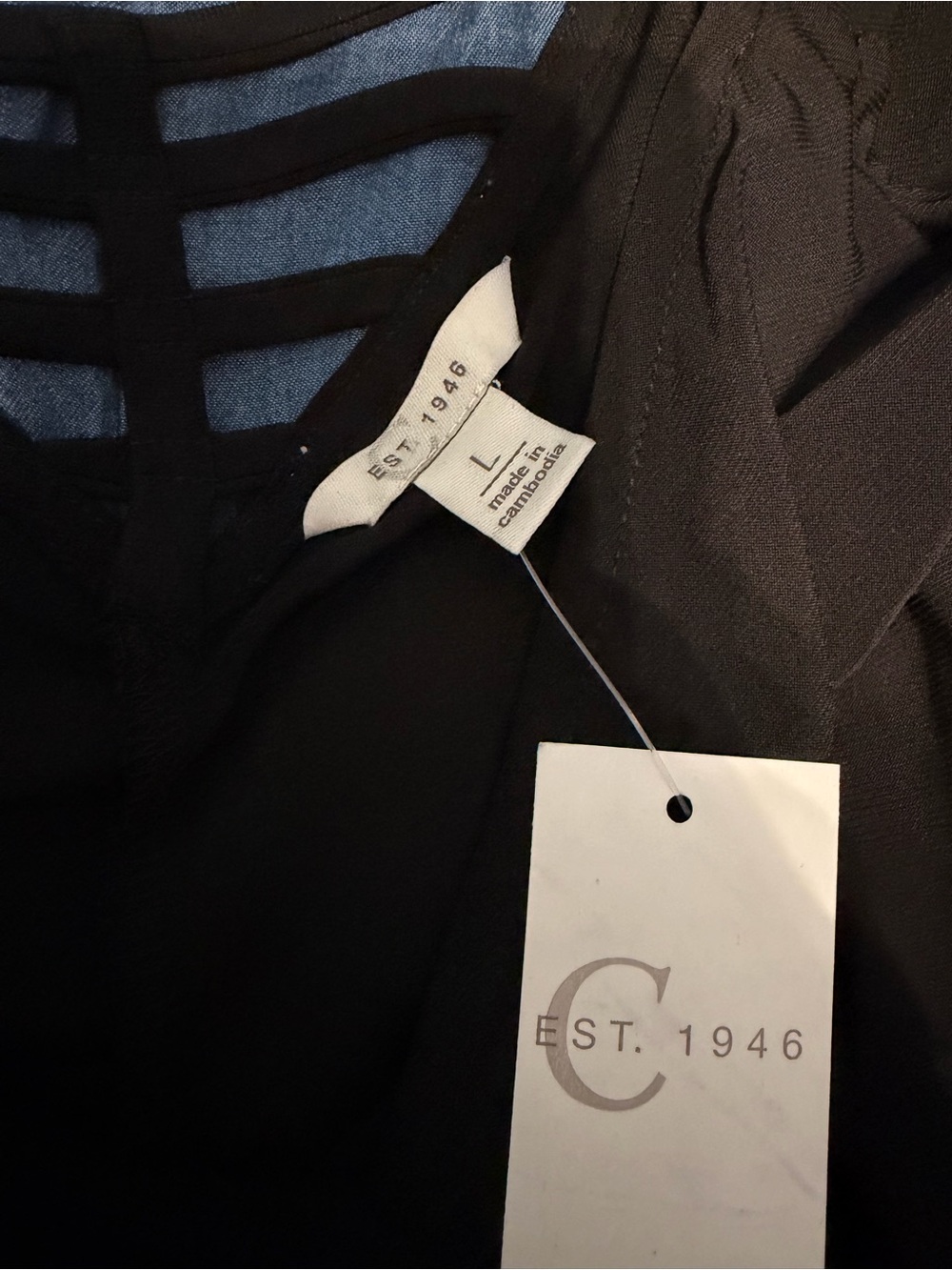 C Black Maxi Sleeveless Flow Dress - Picture 5 of 5